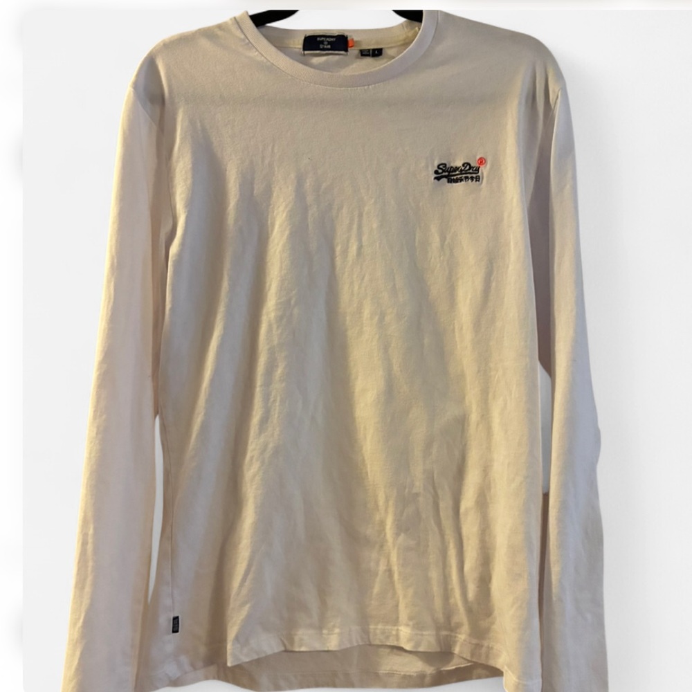 Men’s superdry vintage embroidery long sleeve shirt from orange label
